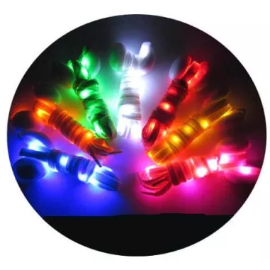 Lacets lumineux colorés pour vos chaussures