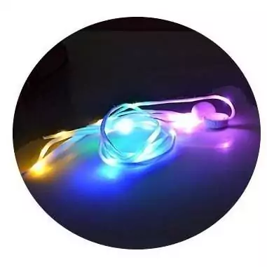 Lacets lumineux colorés pour vos chaussures