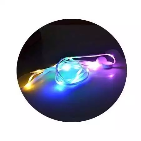 Lacets lumineux colorés pour vos chaussures Lacets lumineux colorés pour vos chaussures