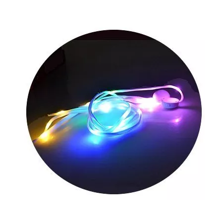 1 paire x lacets LED 2 en 1 : 8 coloris