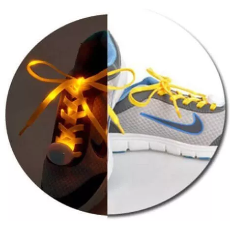 Lacets lumineux colorés pour vos chaussures