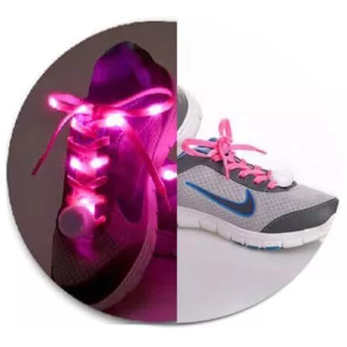 1 paire x lacets LED 2 en 1 : 8 coloris