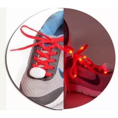Lacets lumineux colorés pour vos chaussures