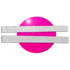 Lacets&nbsp;gris à&nbsp;motifs&nbsp;argentés pour vos chaussures 2