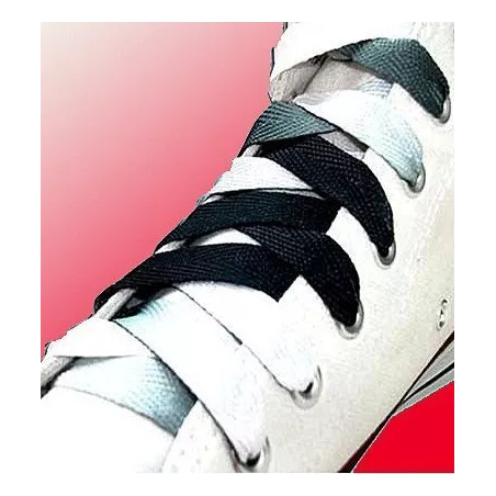 Lacets dégradés noirs pour vos chaussures