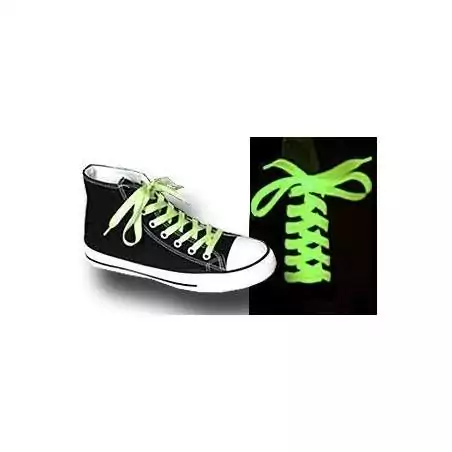 Lacets plats phosphorescents pour vos chaussures
