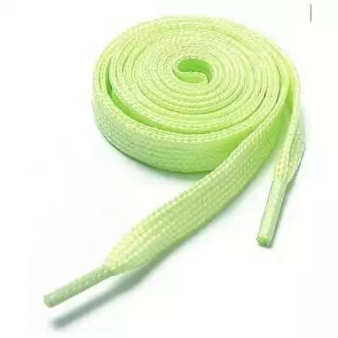 Lacets plats phosphorescents pour vos chaussures