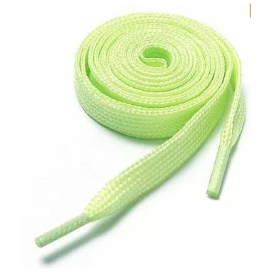 Lacets plats phosphorescents pour vos chaussures