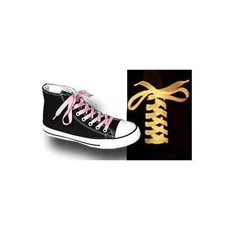 Lacets plats phosphorescents pour vos chaussures