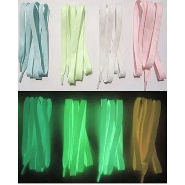 Lacets plats phosphorescents pour vos chaussures